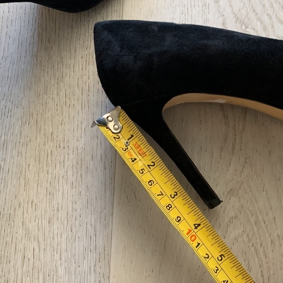 Saks Fifth Avenue black suede stiletto heels, women’s size 9M classic elegant - Picture 10 of 10